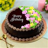 Send Happy Birthday Chocolate Cake - 2 Kgs Birthday Cakes to Padra Send Happy Birthday Chocolate Cake - 2 Kgs Birthday Cakes to Padra