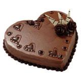 Send Heart Shape Cake - 2 Kg (Midnight) Cakes to New Delhi Send Heart Shape Cake - 2 Kg (Midnight) Cakes to New Delhi