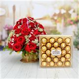 Send Rose with Choco Treat Flowers & Chocolates to Dholera Send Rose with Choco Treat Flowers & Chocolates to Dholera