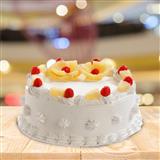 Send Delicious Pineapple Taj Cake - 1Kg Cakes to Quepem Send Delicious Pineapple Taj Cake - 1Kg Cakes to Quepem