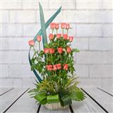 Send Orange Roses In a Tall Basket Flowers to Vapi Send Orange Roses In a Tall Basket Flowers to Vapi