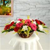 Send Oval Mixed Flower Basket Flowers to Quepem Send Oval Mixed Flower Basket Flowers to Quepem