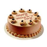 Send 1 Kg Sumptuous Round Chocolate Cake with Hearts Womens Day Cakes to Mysore Send 1 Kg Sumptuous Round Chocolate Cake with Hearts Womens Day Cakes to Mysore