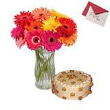 Send Cake and flower combo for U Gift Hampers to Pinjore Send Cake and flower combo for U Gift Hampers to Pinjore