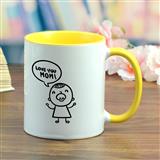 Send Ceramic Inner Yellow Mug Mothers Day to Mysore Send Ceramic Inner Yellow Mug Mothers Day to Mysore