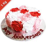 Send Krazy for chocolates Eggless Rose Cake 1kg Cakes to Srirangapatna Send Krazy for chocolates Eggless Rose Cake 1kg Cakes to Srirangapatna