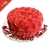 Send Krazy for chocolates Eggless Red Rose Cake 1kg Krazy For Chocolates to Bellary Send Krazy for chocolates Eggless Red Rose Cake 1kg Krazy For Chocolates to Bellary