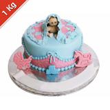 Send Krazy for chocolates Eggless Baby Shower Cake 1kg Cakes to Gurgaon Send Krazy for chocolates Eggless Baby Shower Cake 1kg Cakes to Gurgaon