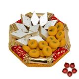 Send Combo Of Kesaria Peda And Kaju Barfi With Diya (Express) Diwali Sweets to Saharsa Send Combo Of Kesaria Peda And Kaju Barfi With Diya (Express) Diwali Sweets to Saharsa