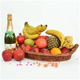 Send Mesmerising Basket with Fruit Champagne Fruits to Gadag Send Mesmerising Basket with Fruit Champagne Fruits to Gadag