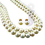 Send Dazzling Pearl Gold Necklace Gold Sets to Mumbai