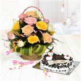 Send Marvellous Hamper of Cake and Flowers Gift Hampers to Panchmahal Send Marvellous Hamper of Cake and Flowers Gift Hampers to Panchmahal