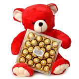Send Stunning Teddy Bear with Chocolate Gift Hampers to Faridkot Send Stunning Teddy Bear with Chocolate Gift Hampers to Faridkot