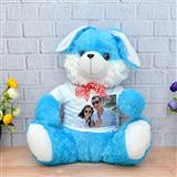 Send Cuddly Blue Personalized Bunny On Valentine Personalized Gifts to Vallabh Send Cuddly Blue Personalized Bunny On Valentine Personalized Gifts to Vallabh