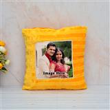 Send Personalised Square Yellow Pillow Personalized Gifts to Faridkot Send Personalised Square Yellow Pillow Personalized Gifts to Faridkot