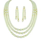 Send Three String Oval Button Pearl Set: Jewellery to Gandhinagar Send Three String Oval Button Pearl Set: Jewellery to Gandhinagar