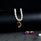 Send Red Drop Set Jewellery to Kottayam Send Red Drop Set Jewellery to Kottayam