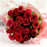 Send Prosperous 18 Red Roses Flowers to Sinor Send Prosperous 18 Red Roses Flowers to Sinor