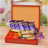 Send Chocolate Hamper - Dairy Milk, Nutties with Munch with Box Gift Hampers to Coimbatore Send Chocolate Hamper - Dairy Milk, Nutties with Munch with Box Gift Hampers to Coimbatore