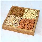Send Dry Fruit Thali - 400gm Dry Fruits in a Thali Thali to Mehsana Send Dry Fruit Thali - 400gm Dry Fruits in a Thali Thali to Mehsana