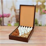 Send All in One Hamper - Kaju Barfi, Almond & Pista with a Box Gift Hampers to Belgaum Send All in One Hamper - Kaju Barfi, Almond & Pista with a Box Gift Hampers to Belgaum