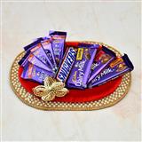 Send Chocolate Thali - 8 Dairy Milk Chocolates & Snickers in a Thali (Express Delivery) Same Day Delivery to Mehsana Send Chocolate Thali - 8 Dairy Milk Chocolates & Snickers in a Thali (Express Delivery) Same Day Delivery to Mehsana