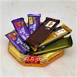 Send Chocolate Thali - 3 Temptation & 3 Dairy Milk in a Thali (Express Delivery) Same Day Delivery to Kasargod Send Chocolate Thali - 3 Temptation & 3 Dairy Milk in a Thali (Express Delivery) Same Day Delivery to Kasargod