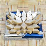 Send Sweets Thali - Kaju Barfi with Thali (Express Delivery) Same Day Delivery to Thalasseri Send Sweets Thali - Kaju Barfi with Thali (Express Delivery) Same Day Delivery to Thalasseri