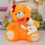 Send Yellow Teddy With Baby Soft Toys to Vallabh Send Yellow Teddy With Baby Soft Toys to Vallabh