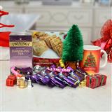 Send Tea, Cashew Biscuite with Christmas mug & Dairy Milk Chocolates Christmas Hampers to Kausani Send Tea, Cashew Biscuite with Christmas mug & Dairy Milk Chocolates Christmas Hampers to Kausani