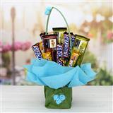 Send Temptaion & Snickers Chocolates Bouquet in a Basket Chocolates to Mysore Send Temptaion & Snickers Chocolates Bouquet in a Basket Chocolates to Mysore