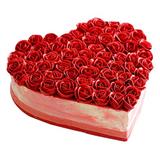 Send Red Rose Heart Shape Strawberry Cake - 1 Kg Valentine Cakes to Bagalkot Send Red Rose Heart Shape Strawberry Cake - 1 Kg Valentine Cakes to Bagalkot