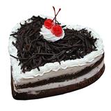 Send Heart Shape Black Forest Cake - 1 Kg Valentine Cakes to Ahmedabad Send Heart Shape Black Forest Cake - 1 Kg Valentine Cakes to Ahmedabad