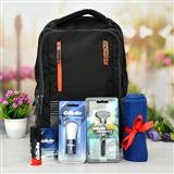 Send American Tourister Backpack With Gillette Kit Gift Hampers to Thalasseri Send American Tourister Backpack With Gillette Kit Gift Hampers to Thalasseri