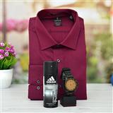 Send Fastrack watch with Red Shirt For Men Gift Hampers to Mehsana Send Fastrack watch with Red Shirt For Men Gift Hampers to Mehsana