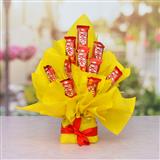 Send 10 Pcs Kit Kat Bouquet Chocolates to Bagalkot Send 10 Pcs Kit Kat Bouquet Chocolates to Bagalkot