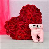 Send 50 Red Roses with Hug Teddy Same Day Delivery to Bayad Send 50 Red Roses with Hug Teddy Same Day Delivery to Bayad