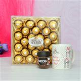 Send Mug with Coffee & 24 Pcs Ferrero Rocher Valentines Day to Mysore Send Mug with Coffee & 24 Pcs Ferrero Rocher Valentines Day to Mysore