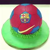 Send FCB Barcelona Chocolate Football Cake - 3kg Cakes to Davangere Send FCB Barcelona Chocolate Football Cake - 3kg Cakes to Davangere