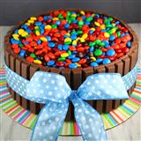 Send Kitkat with Gems Cake - 1kg Cakes to Vadnagar Send Kitkat with Gems Cake - 1kg Cakes to Vadnagar