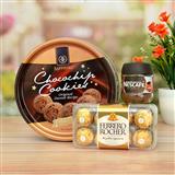 Send Cookies & Ferrero Rocher with Coffee Hamper Chocolates to Davangere Send Cookies & Ferrero Rocher with Coffee Hamper Chocolates to Davangere