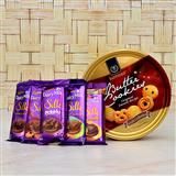 Send Butter Cookies with Dairy Milk Chocolates Hamper Chocolates to Faridabad Send Butter Cookies with Dairy Milk Chocolates Hamper Chocolates to Faridabad