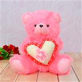 Send Pink Teddy With Heart Soft Toys to Lonawala Send Pink Teddy With Heart Soft Toys to Lonawala
