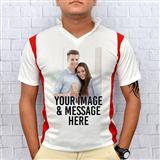 Send Personalized White & Red T-Shirt Personalized Gifts to Bagalkot Send Personalized White & Red T-Shirt Personalized Gifts to Bagalkot