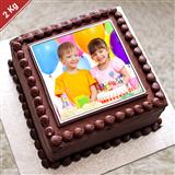 Send Square Shape Chocolate Photo Cake - 2kg Cakes to Ghaziabad Send Square Shape Chocolate Photo Cake - 2kg Cakes to Ghaziabad