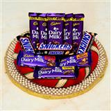 Send Chocolate Thali - 8 Pcs Dairy Milk with 3 Pcs Snickers in a Thali Thali to Munnar Send Chocolate Thali - 8 Pcs Dairy Milk with 3 Pcs Snickers in a Thali Thali to Munnar
