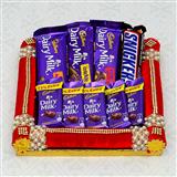 Send Dairy Milk Chocolates with Snicker in a Thali in a Thali Thali to Mysore Send Dairy Milk Chocolates with Snicker in a Thali in a Thali Thali to Mysore