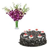 Send Orchid & Cake (Midnight) Midnight Delivery to Coimbatore Send Orchid & Cake (Midnight) Midnight Delivery to Coimbatore