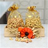 Send Dry Fruits Hamper - Kaju & Pista in a Chiffon Pouch Gift Hampers to Davangere Send Dry Fruits Hamper - Kaju & Pista in a Chiffon Pouch Gift Hampers to Davangere