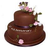 Send 2nd Anniversary 2 Tier chocolate Cake 3KG Anniversary Cakes to Bahawalpur Send 2nd Anniversary 2 Tier chocolate Cake 3KG Anniversary Cakes to Bahawalpur